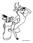 Reindeer Coloring Page 5