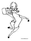 Reindeer Coloring Page 6