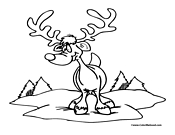 Reindeer Coloring Page 17