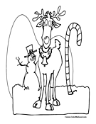 Reindeer Coloring Page 19