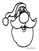 Santa Coloring Page 2