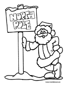 Santa Coloring Page 6