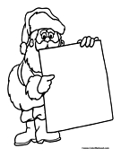 Santa Coloring Page 7