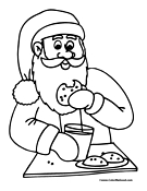 Santa Coloring Page 8
