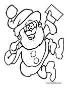 Santa Coloring Page 10