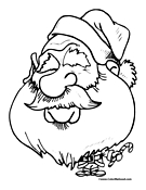 Santa Coloring Page 13