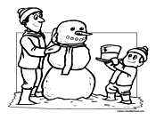 Snowman Coloring Page 8
