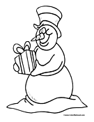 Snowman Coloring Page 11