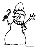 Snowman Coloring Page 12