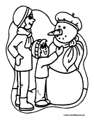 Snowman Coloring Page 15