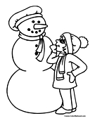Snowman Coloring Page 17