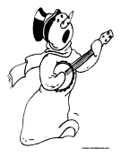 Snowman Coloring Page 18