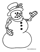 Snowman Coloring Page 19