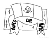 Cinco De Mayo Flag Banner