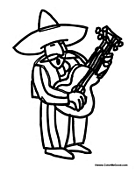 Mariachi Man with Guitar
