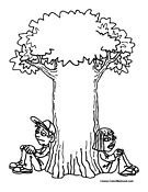 Tree Coloring Page 8