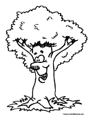 Tree Coloring Page 9
