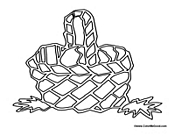 Easter Basket with Eggs