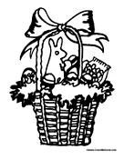Easter Basket with Candy