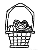 Eggs in the Easter Basket