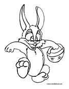 Easter Bunny Coloring Page