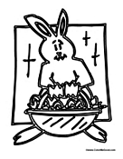 Easter Bunny with Basket