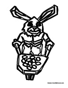 Easter Bunny with Eggs
