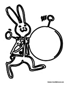 Easter Bunny Drummer