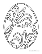 Easter Egg Coloring Page