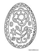 Easter Egg Coloring Page 6