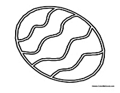 Basic Easter Egg to Color In