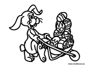 Bunny with Easter Eggs