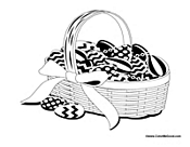 Easter Basket to Color