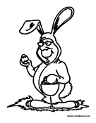 Man Dressed Up as a Bunny