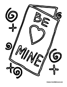 Be Mine Valentines Day Card