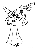 Bat Coloring Page 8