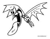 Scary Bat at Night