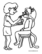Halloween Cat Coloring Page 5