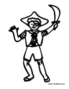 Kid Pirate Halloween Outfit