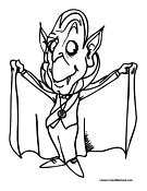 Girl Dracula with Bat