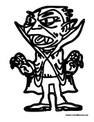 Cartoon Dracula Man