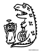 Angel and Dragon Halloween