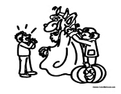 Monster at Halloween