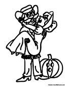 Cowboy and Lady Halloween