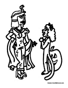 Egyptian Queen and Cat