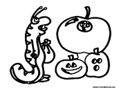 Worm and Apple Costumes