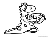 Dragon at Halloween