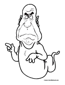 Ghost Coloring Page 2