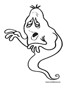 Ghost Coloring Page 3