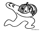 Ghost Carrying a Pumpkin